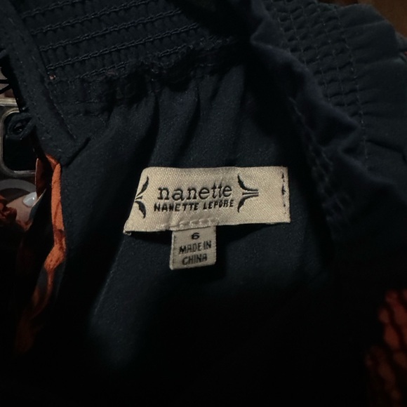 NANETTE LEPORE high neck elastic waist floral print dress - NWT - Picture 5 of 5